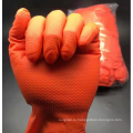 6 -мильная текстура перчатка бриллиант апельсиновая нитрильная перчатка
